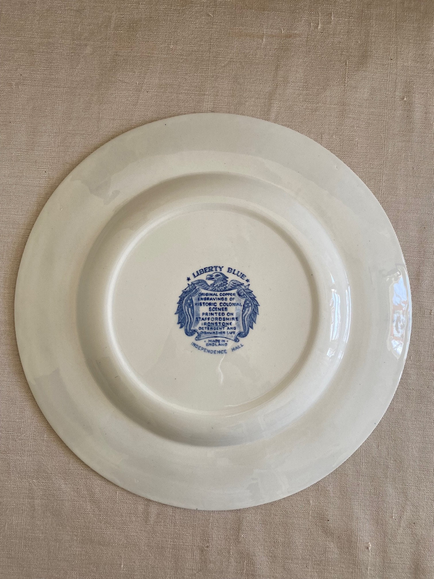 Set of 4 ~liberty Blue - Dinner Plates~ Staffordshire Ironstone - Etsy