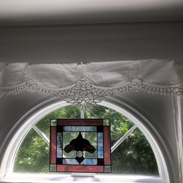 Battenberg Lace Window Valance