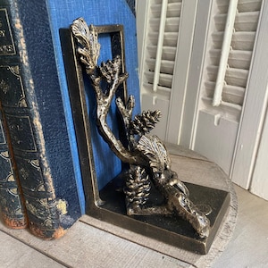 Bronzed Pinecone Bookends ( Pair)