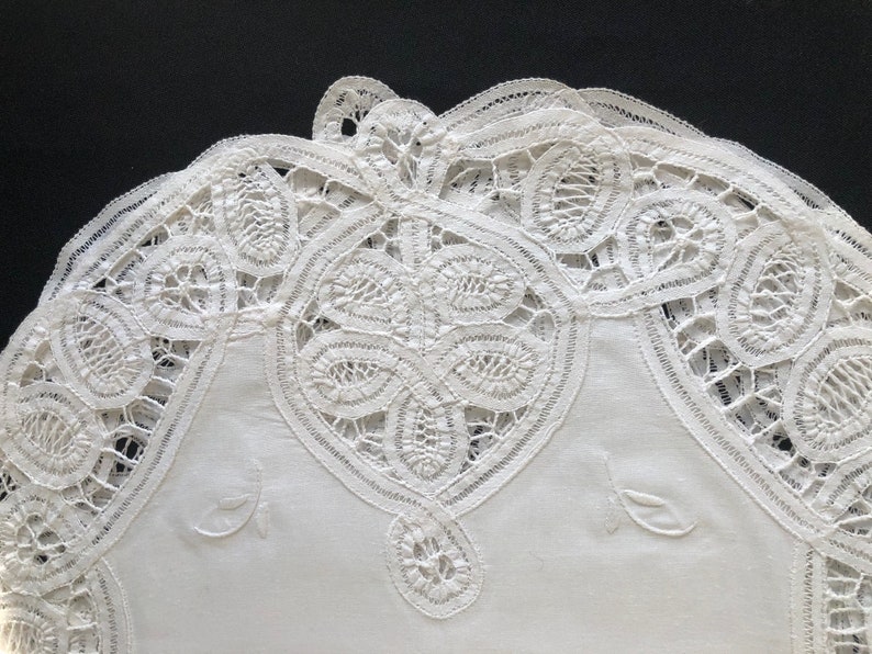 Oval Battenburg Lace Placemats set 4 Etsy