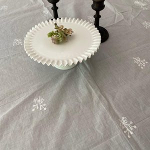 68"x 108" Swiss Tambour Lace Tablecloth ~ image 10