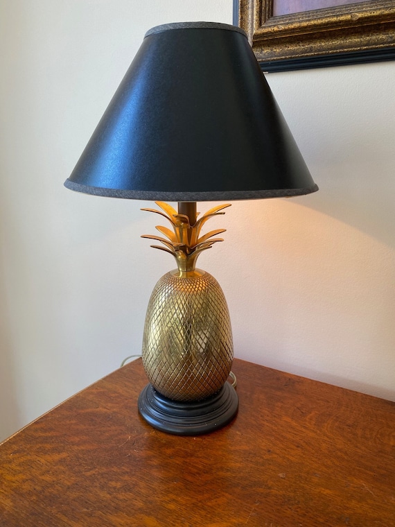 Vintage Brass Pineapple Table Lamp Etsy Australia