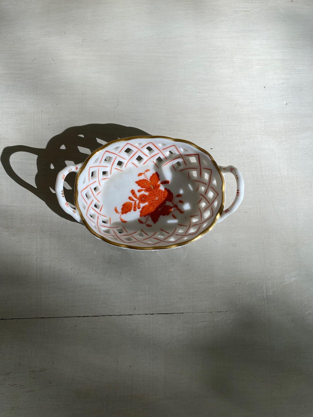 ヘレンドのオープンウィーブバスケット - Etsy 日本