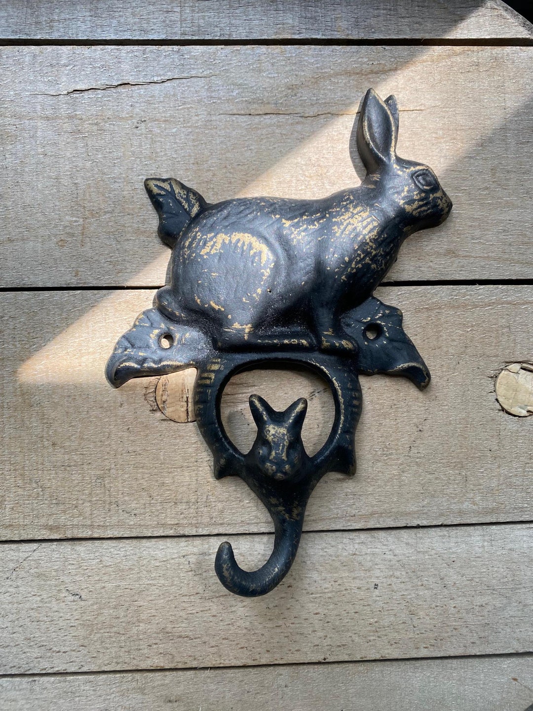 Vintage Casted ~ Iron Rabbit Key Rack - Etsy
