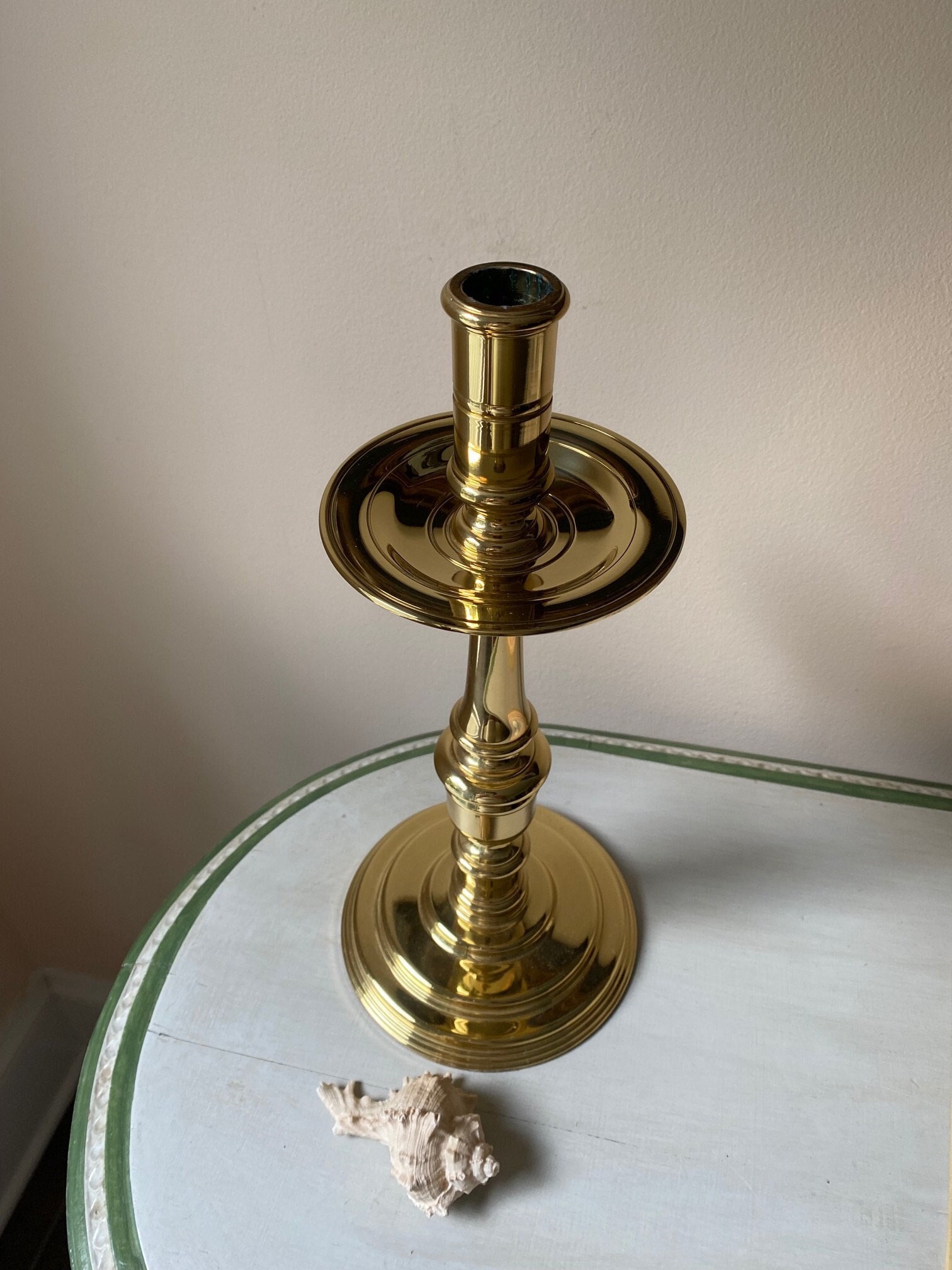 Baldwin Solid Brass Candlestick 13 1/4
