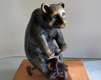 Whimsical Bear on Trike - Etsy