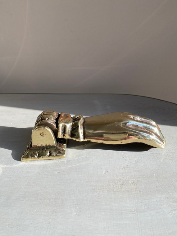 Aldaba De Puerta Con Forma De Abeja - Latón Macizo Pulido, Estilo Antiguo, Fácil Instalación