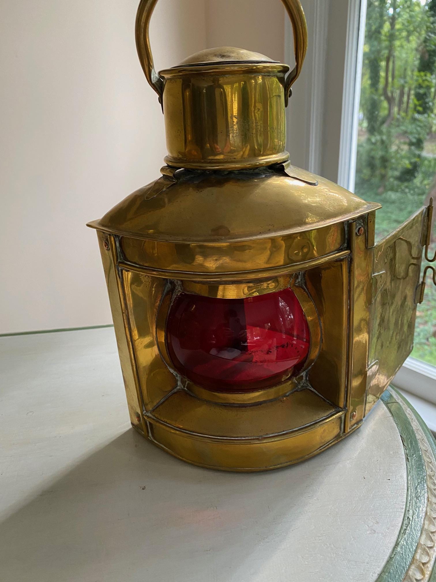 Antique Brass Port & Starboard Lanterns - Etsy Canada