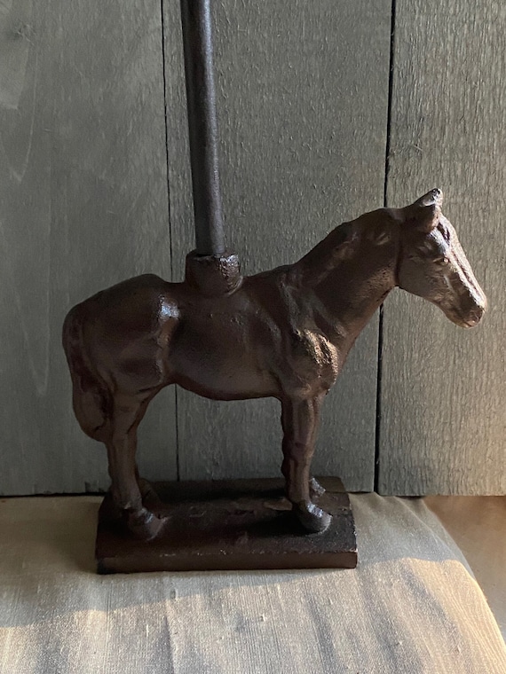 Bronze Iron Horse Door Porter Etsy UK