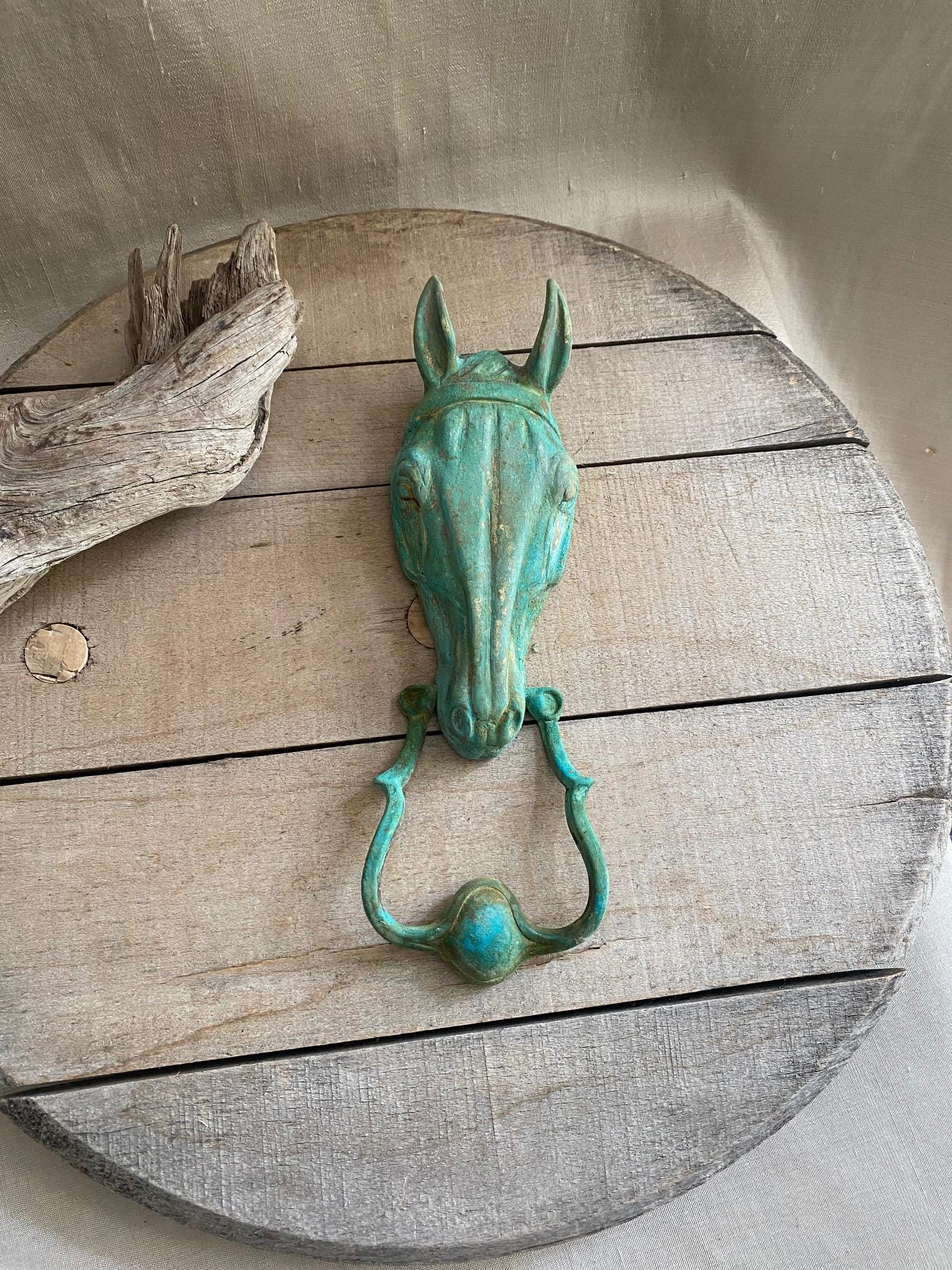Virginia Metalcrafters Horse Door Knocker ( Verdi Finish) - Etsy