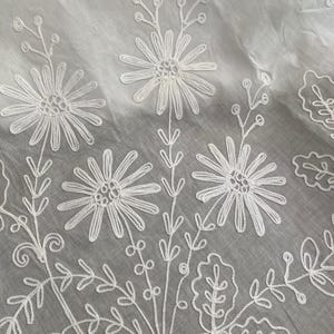 68"x 108" Swiss Tambour Lace Tablecloth ~ image 7