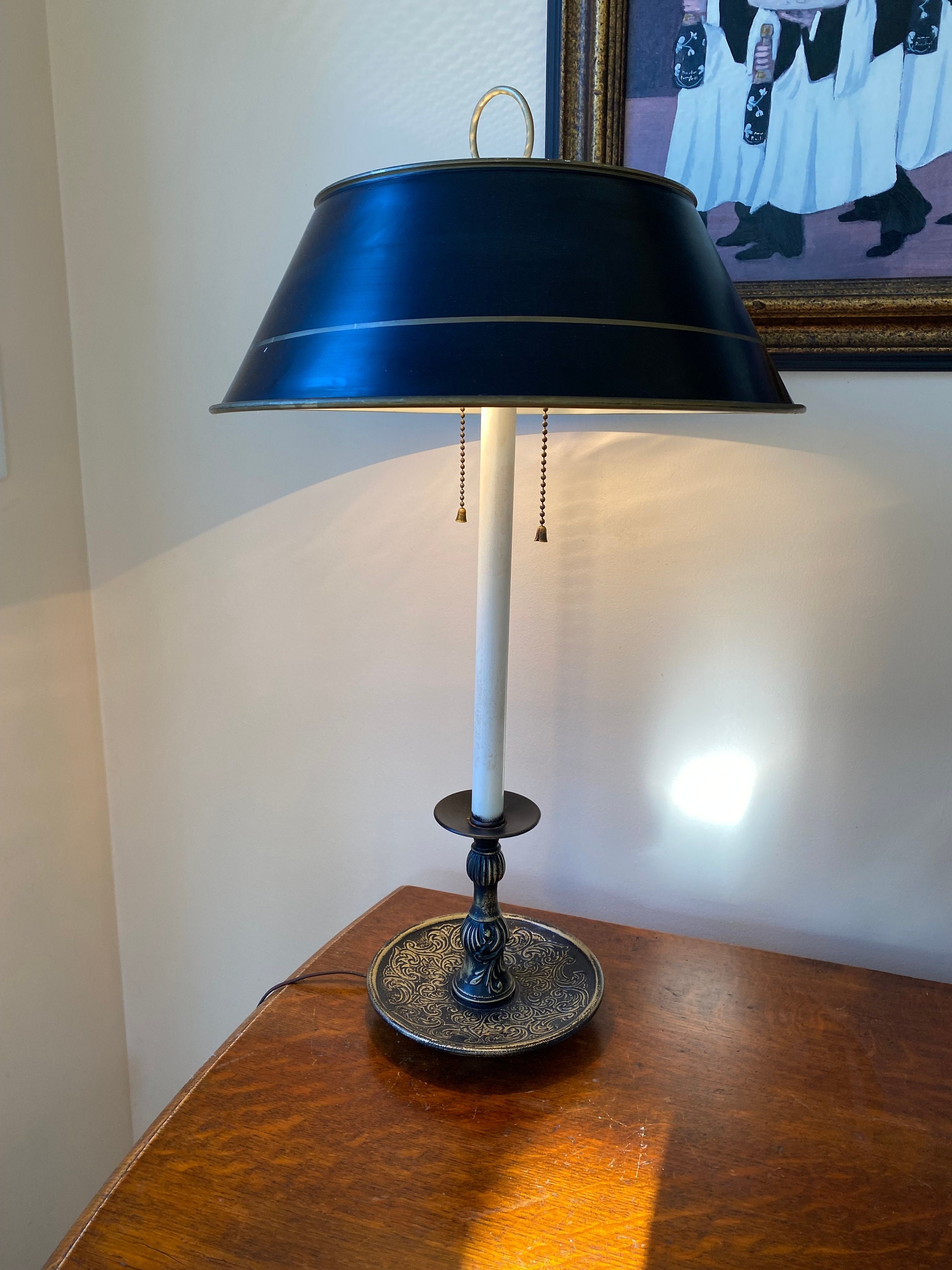 Vintage toleware lamps deals