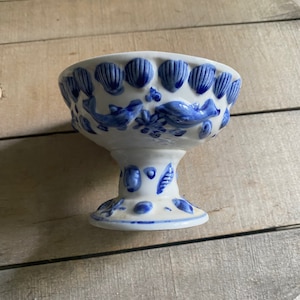 Blue & White Coastal Soap Dish