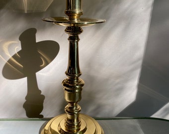 Baldwin Solid Brass Candlestick 13 1/4