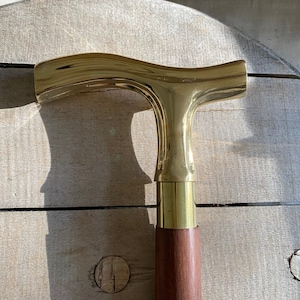 Messing & Holz Gehstock