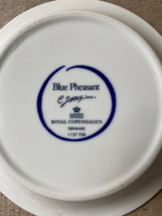 Royal Copenhagen Blue Pheasant Fruit Bowl - Etsy