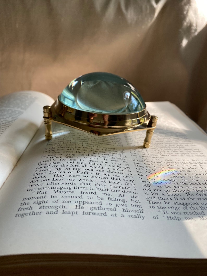 Brass Map Book Magnifier image 3