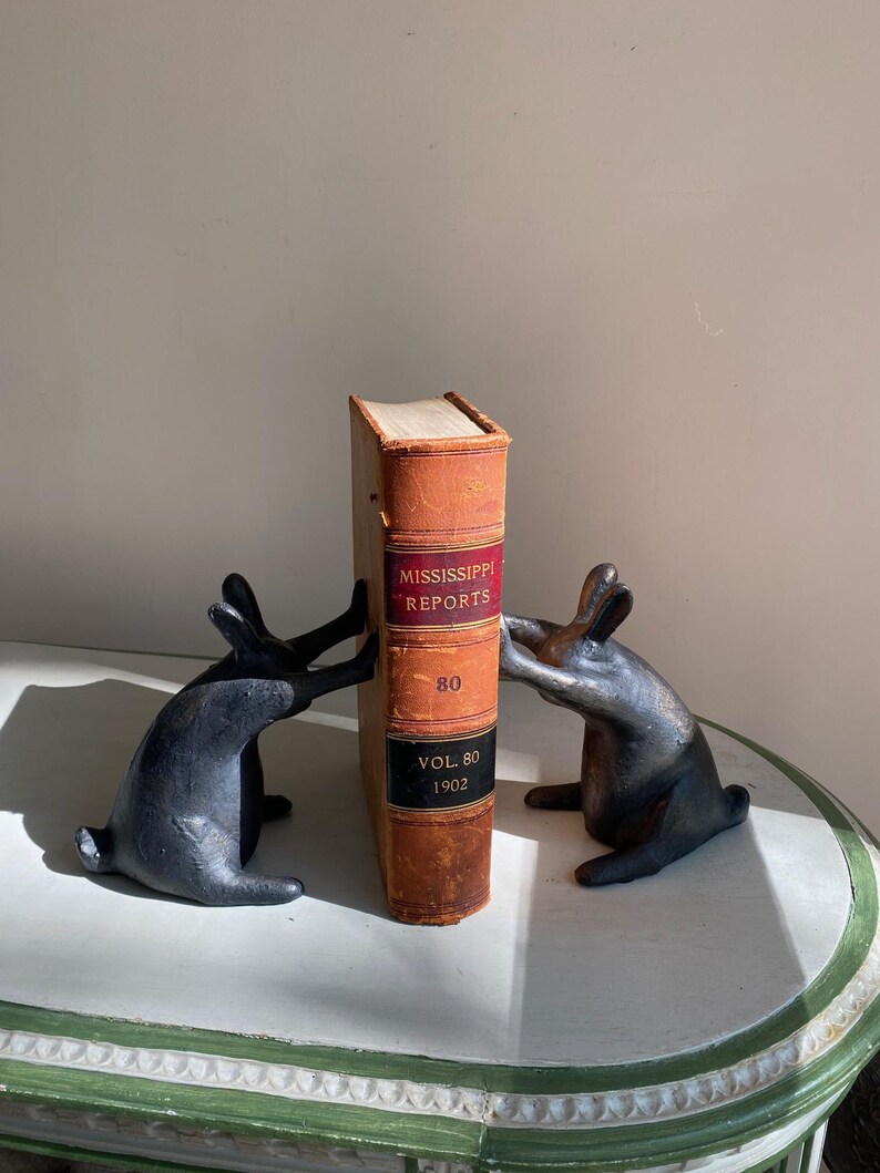 Whimsical Bunny Bookends ( Pair) - Etsy