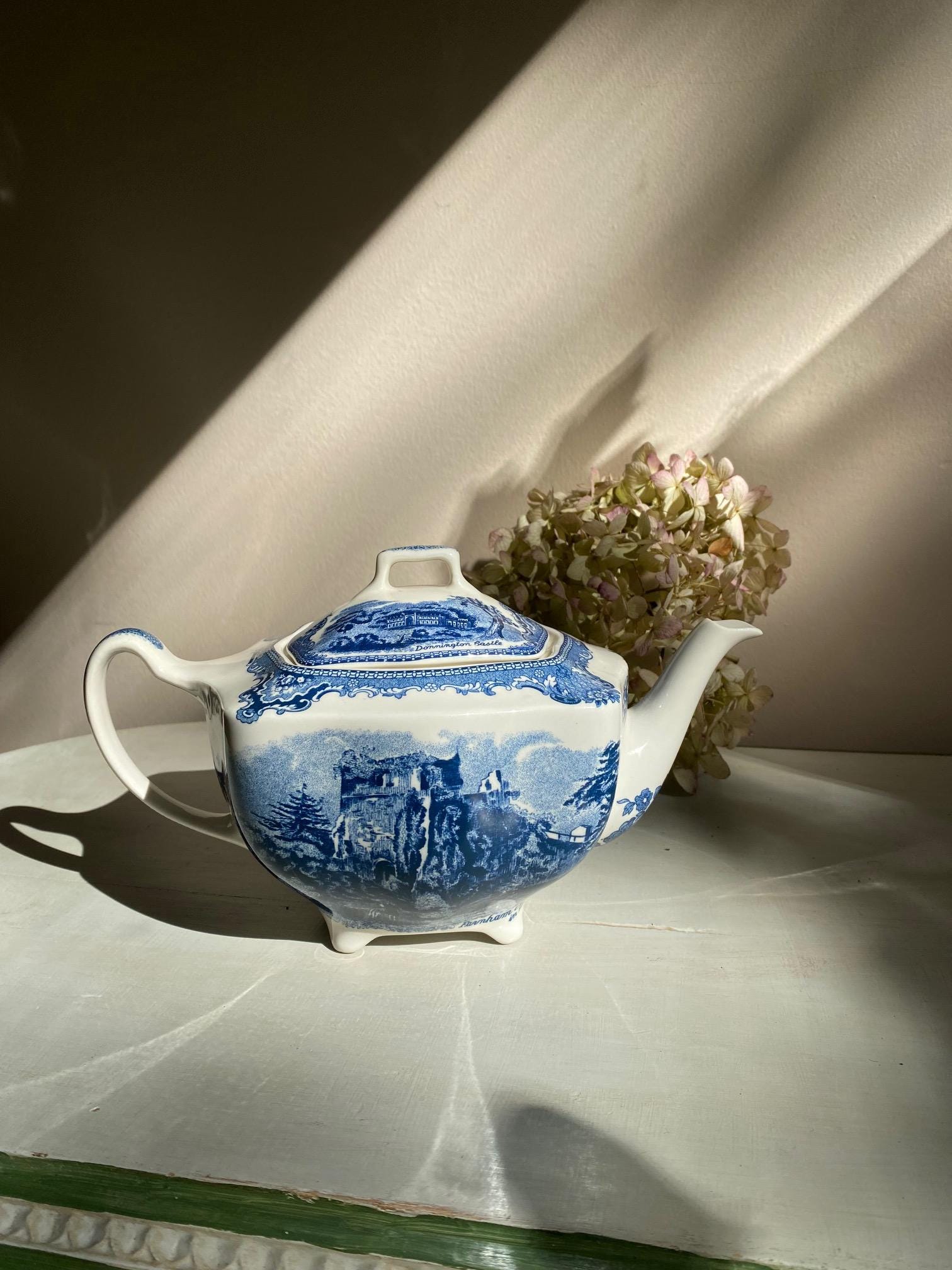 Blue Old Britain Castles Teapot - Etsy