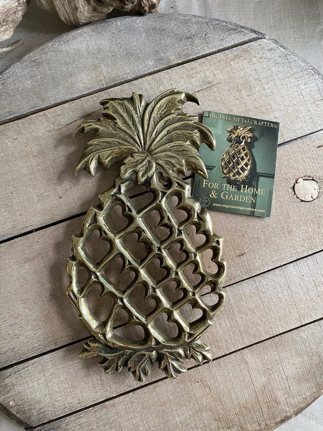 Virginia Metalcrafters Pineapple Brass Trivet ~ - Etsy