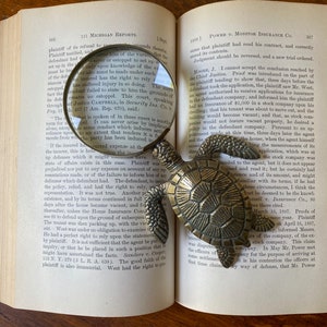 Brass Turtle Magnifying Glass