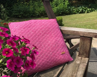 Living room cushion / decorative cushion / 50x50 cm | Handmade - knitting