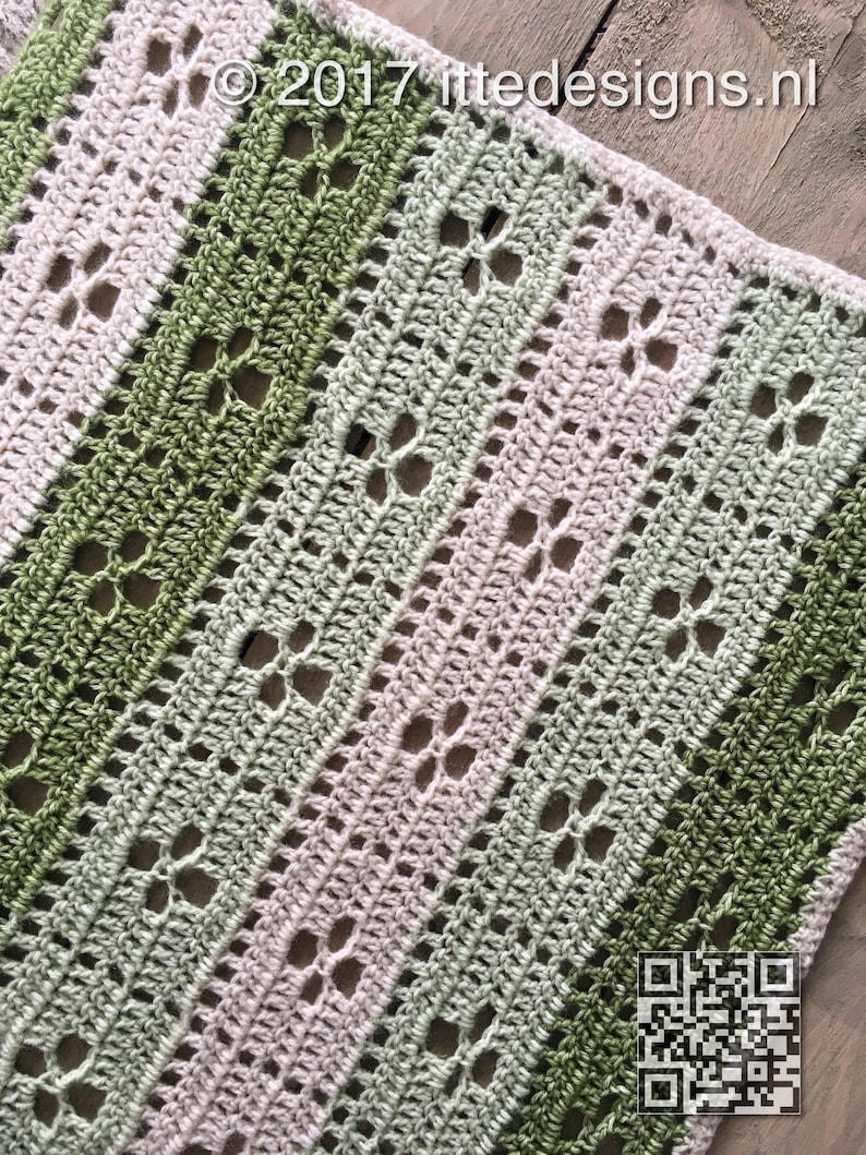 Crochet package 75 x 110 cm baby blanketrug /' Call the Midwife /'