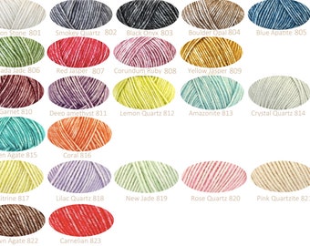 Ship Stonewashed Crochet Yarn (or knitting)/mix of colors possible