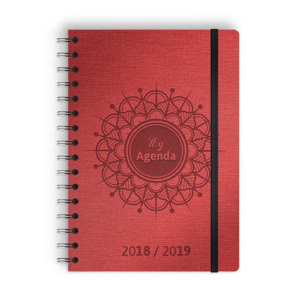 My Agenda 2018-2019 - Rouge - Spirale