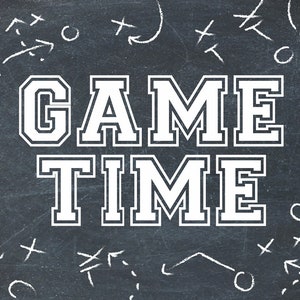 Cenário para festa de futebol Hora do jogo, festa do grande jogo, festa do Super Bowl, campeonato ou placa de festa da liga de futebol: DOWNLOAD INSTANTÂNEO