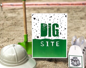 Dinosaur Dig Site 8x10 Graphic for Dino Excavation, Dino roar game, Prehistoric dinosaur, boy party, little Paleontologist: INSTANT DOWNLOAD