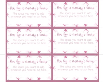 Baby Shower Invitation Insert, Pink Shibori Tie Dye, Pink tie dye, Girl Baby Shower, Game cards for baby shower : INSTANT DOWNLOAD