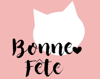 French Kitty Cat Party Decor, Kitten Party, Are You Kitten Me?, Kitty Birthday Party Printables. Pink and Black: INSTANT DOWNLOAD