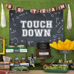 VALUE Bundle: Fußball-Party-Kit, druckbares Fußball-Dekor, Superbowl-Party-Dekor, Sportparty, American Football-Party, SOFORT-Download