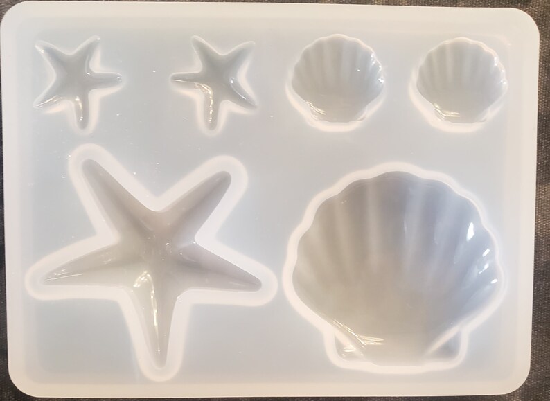 Starfish /& Seashells Silicone Mold only 2 available Hurry before they are gone!