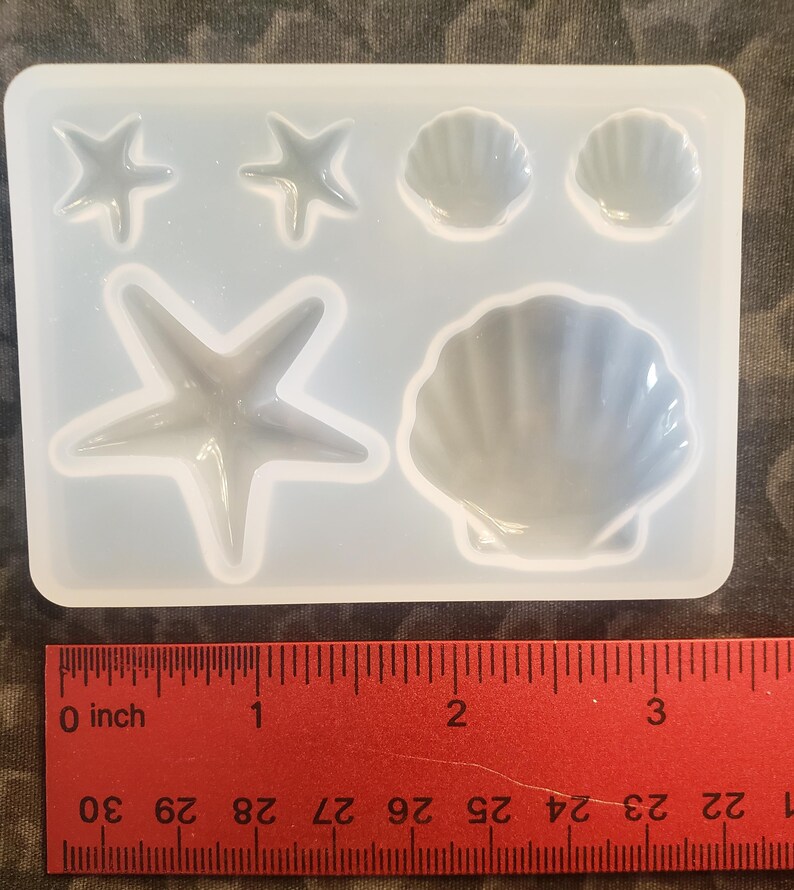 Starfish /& Seashells Silicone Mold only 2 available Hurry before they are gone!