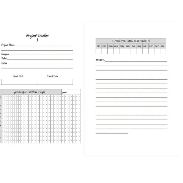 Cross Stitch Tracker Etsy