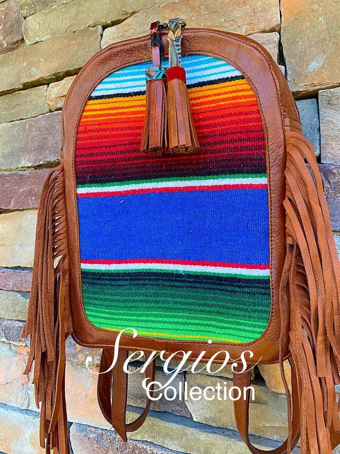 New Mexico Wool Blanket Backpack Etsy