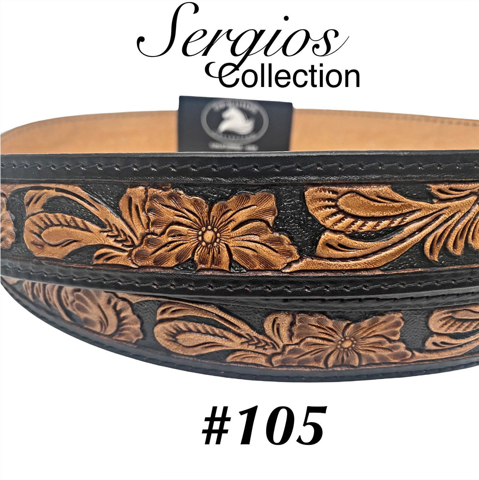 Purse Straps in Tooled Leather and Hand Painted 47 in Length Etsy