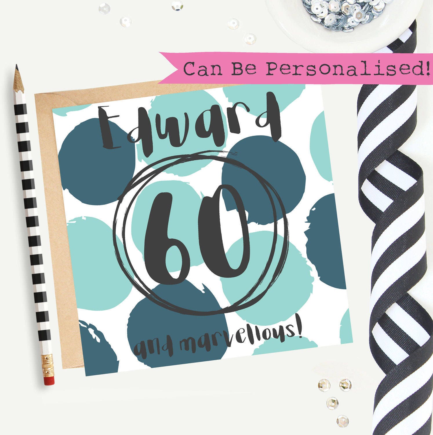 60th Birthday Card Male