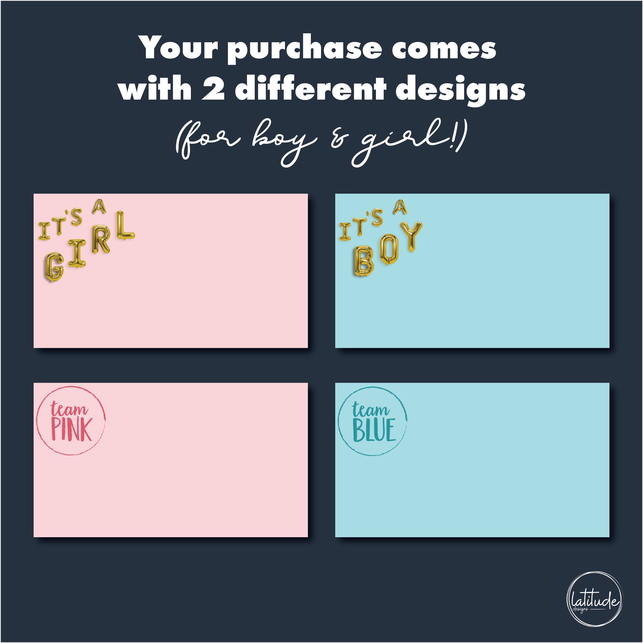 Zoom Background for Virtual Baby Shower or Virtual Gender Reveal