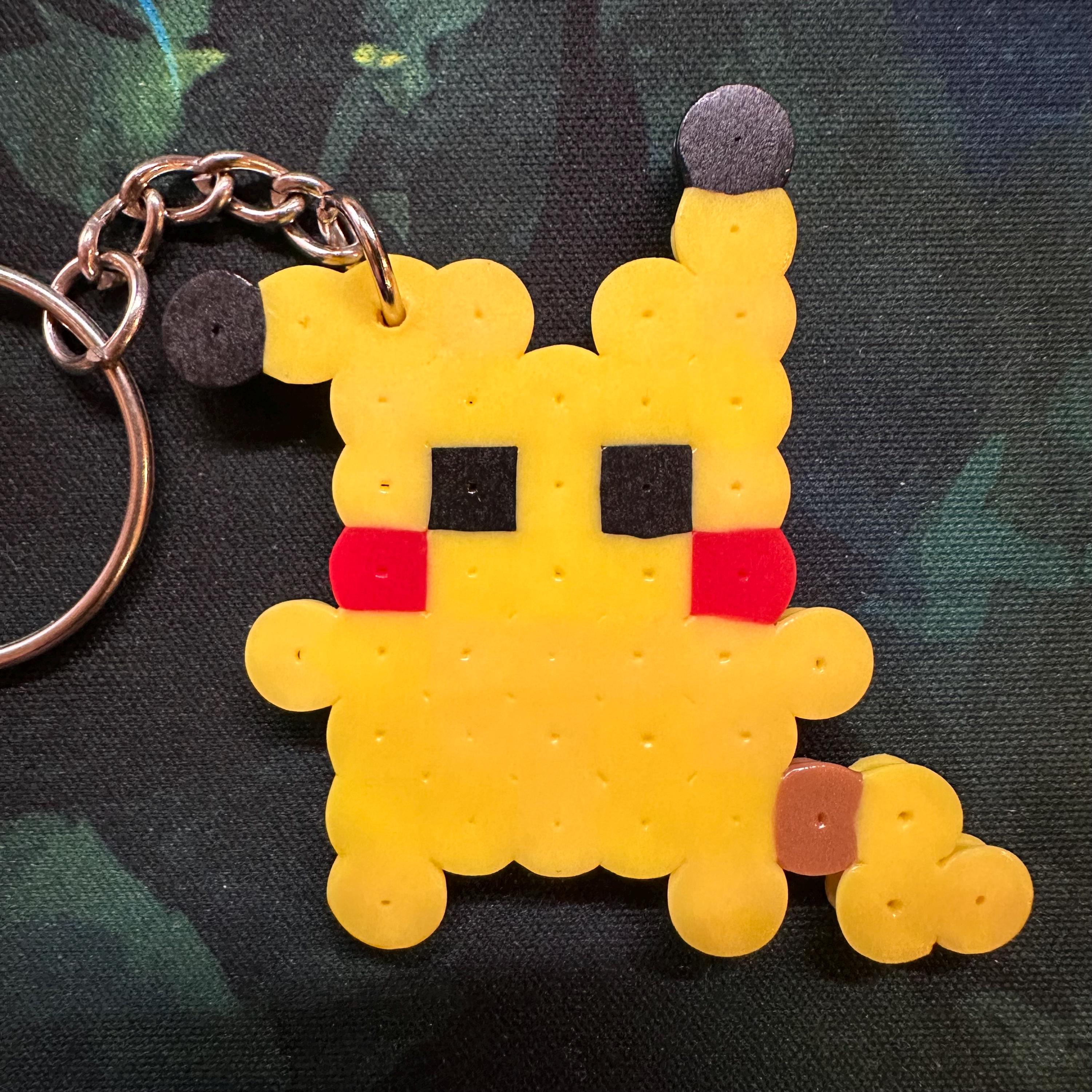 Handmade Pikachu Perler Bead Keychain – Pokémon Gamer Accessory - Etsy