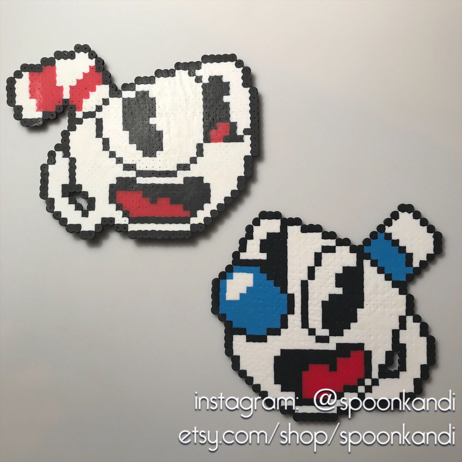 Cuphead Mugman Perler Kandi Etsy India
