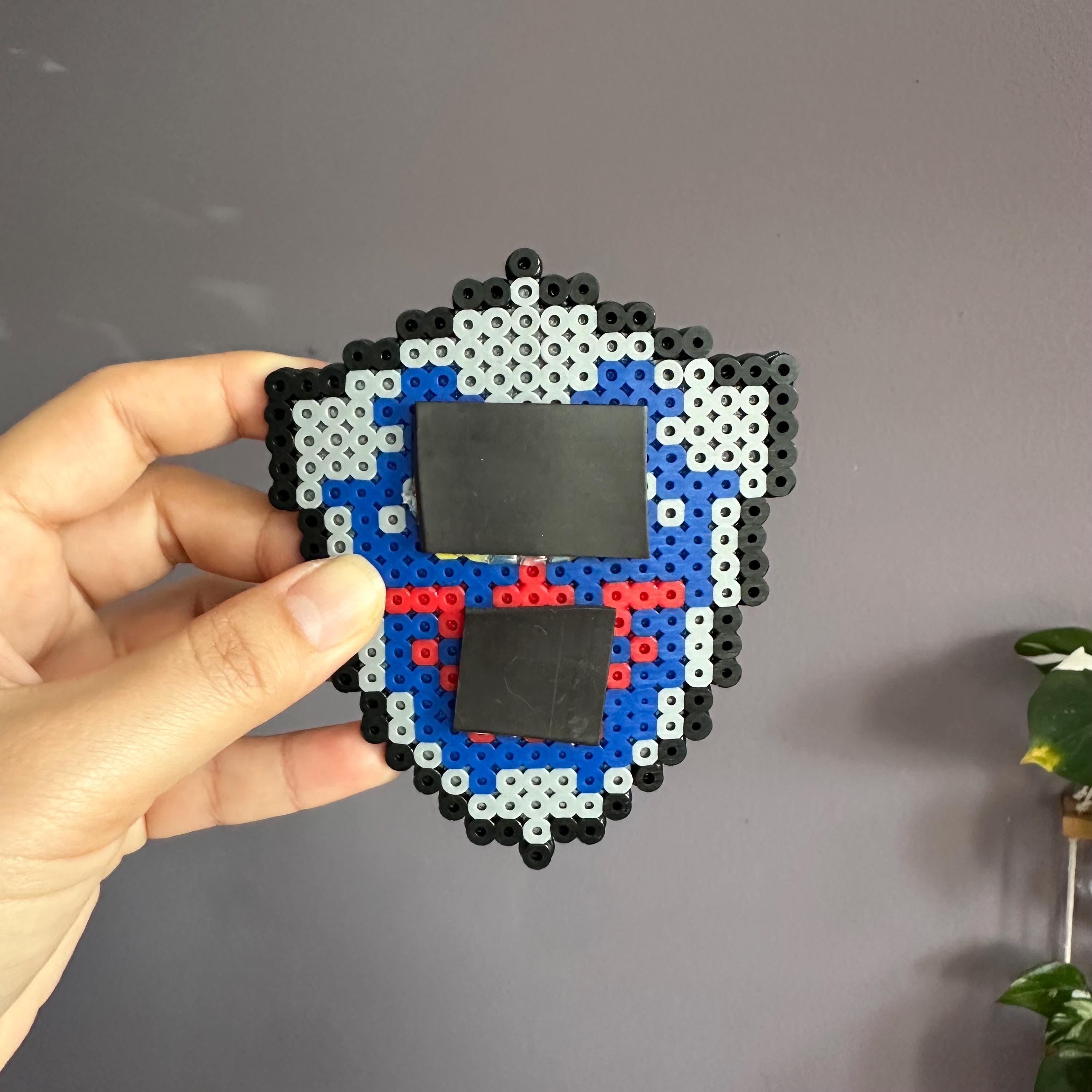 Handmade Hylian Shield Magnet – Legend of Zelda Pixel Art Fridge