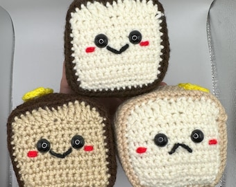 Handmade Crochet Bread Plush – Foodie Gift, Collectible Toy