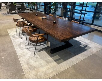 Reclaimed Solid Wood Conference Table - Reclaimed Wood Table Rectangle for Office- Wood Conference Table for Office Meeting - Office Table