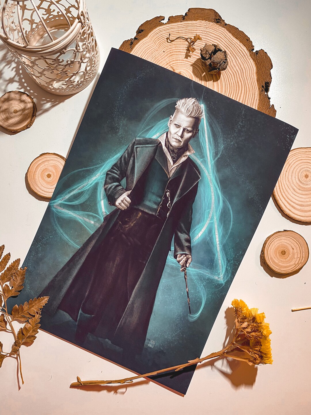 Print Gellert Grindelwald Newt Scamander Magic Fantastic Beasts Print