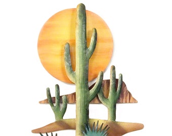 Southwest Setting Sun Metal Art - CA031