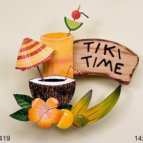 Tiki Time Coconut Drink Etsy