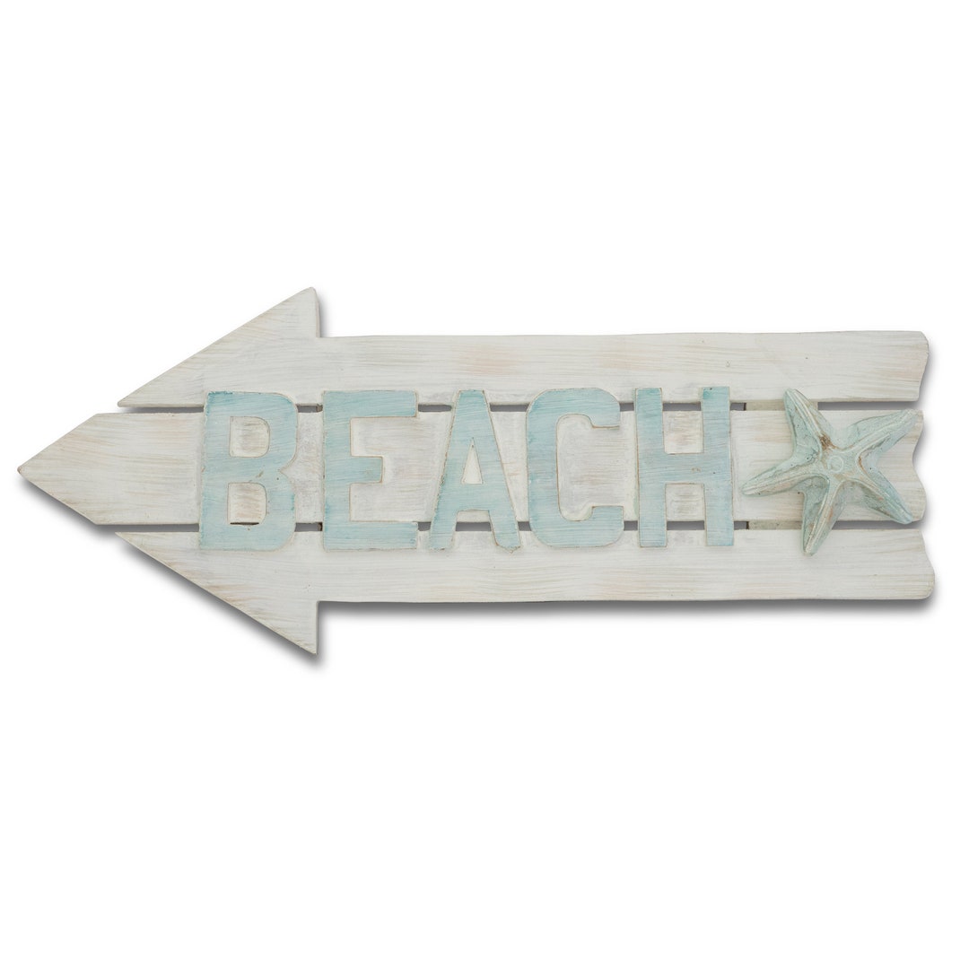 Beach Arrow Sign Wood Wall Décor CF029 - Etsy